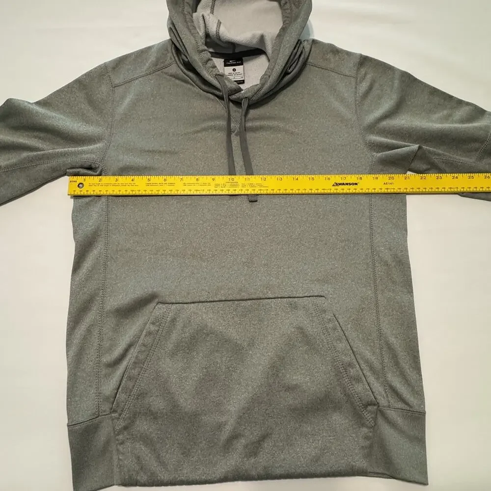 Nike Therma-FIT Gray Pullover Hoodie Small Athletic Sweatshirt Mens Gym